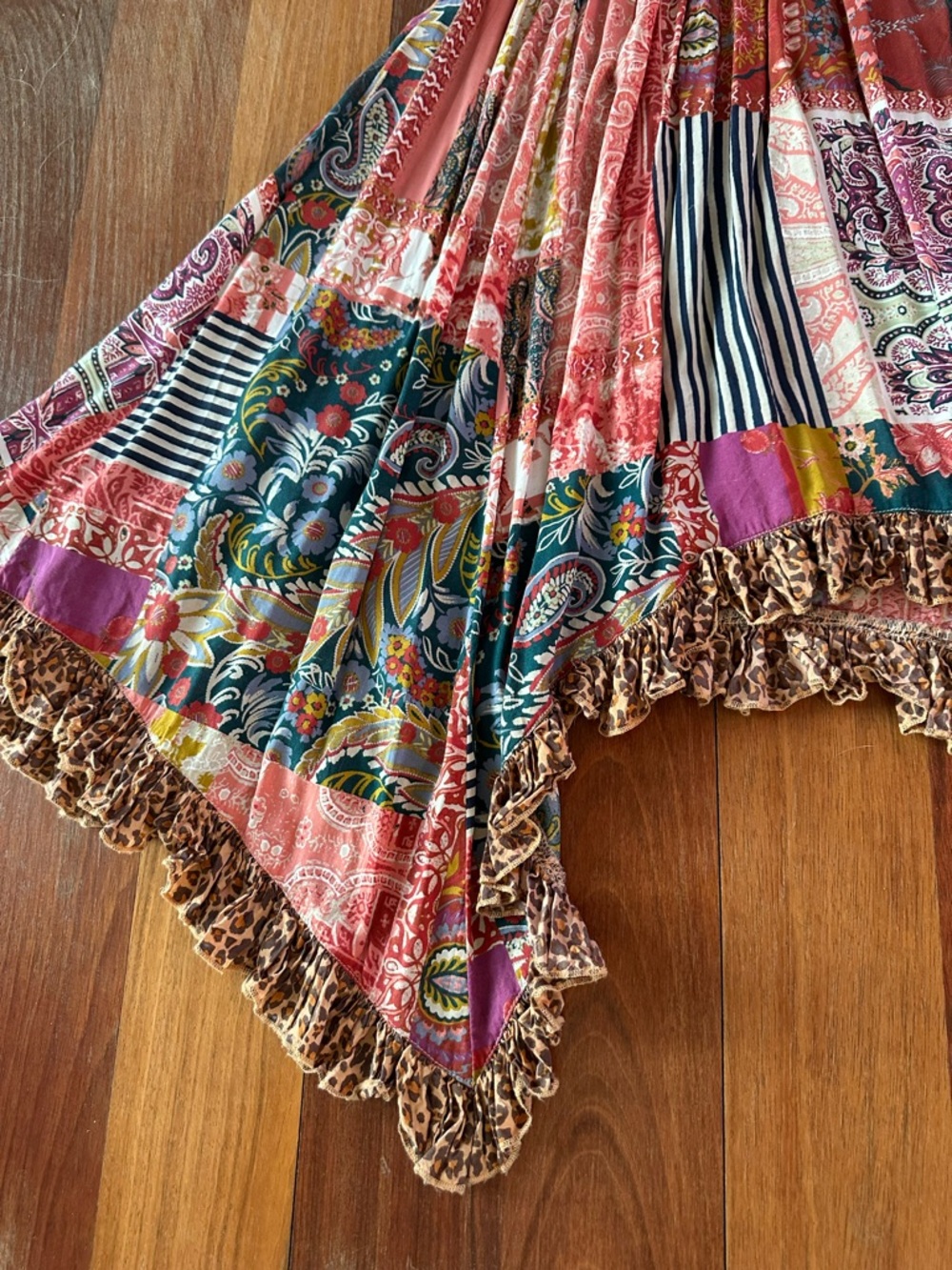 Anthropologie Multicolor Floral Paisley Maxi Dress - Picture 9 of 9